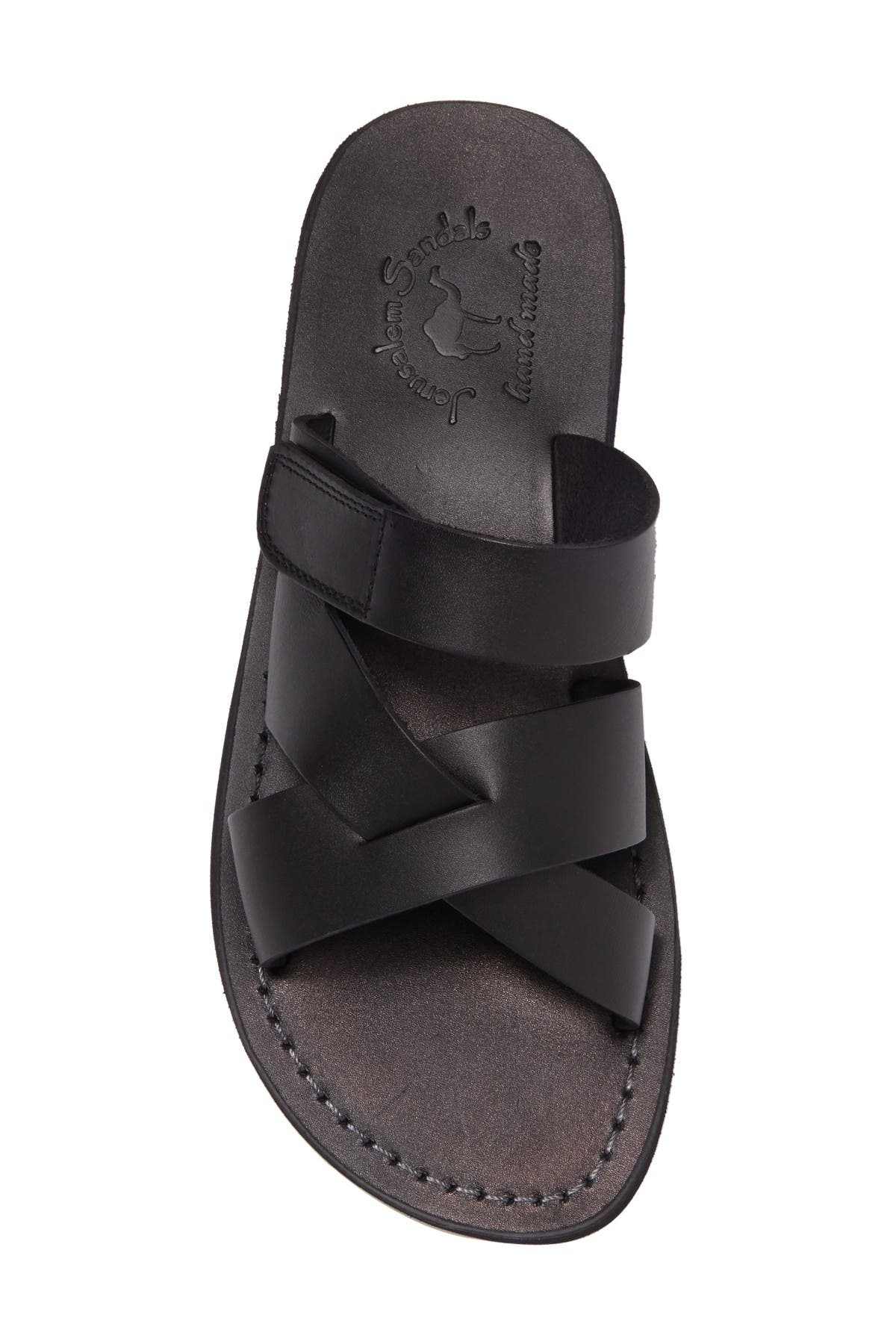 Jerusalem Sandals Philip Leather Slide Sandal, Alternate, color, 