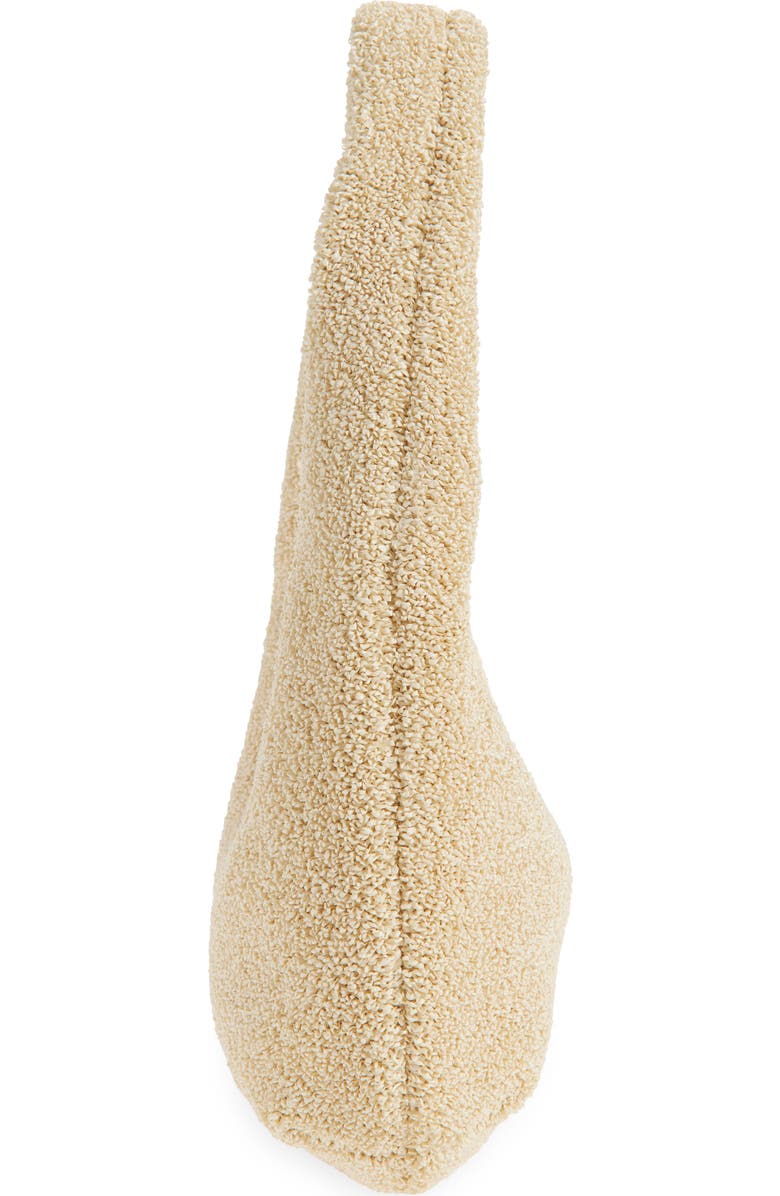 Mansur Gavriel Mini Gnocchi Faux Shearling Hobo Bag, Alternate, color, Jasmine