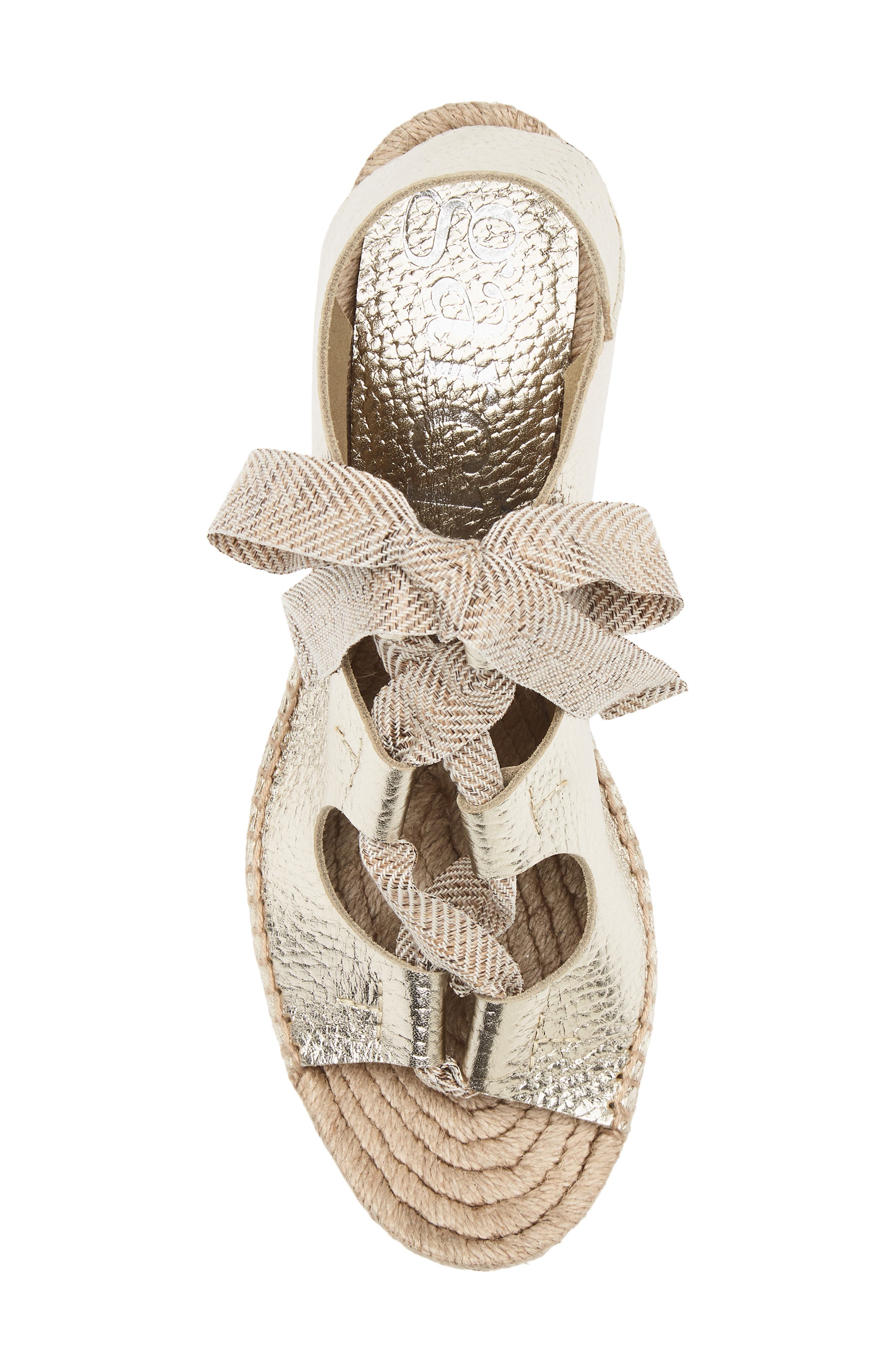 Pedro Garcia Otelia Espadrille Wedge Sandal, Alternate, color, Platino Cervo