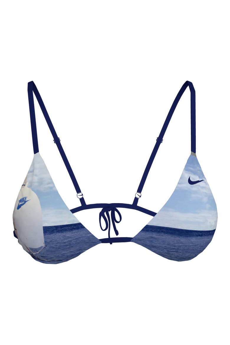 Triangle Bikini Swim Top, Main, color, BLUE MULTI