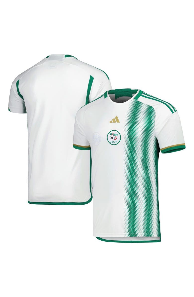 adidas Men's adidas White Algeria National Team 2022/23 Home Replica Jersey, Main, color, 