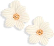 NORDSTROM RACK Resin Flower Stud Earrings