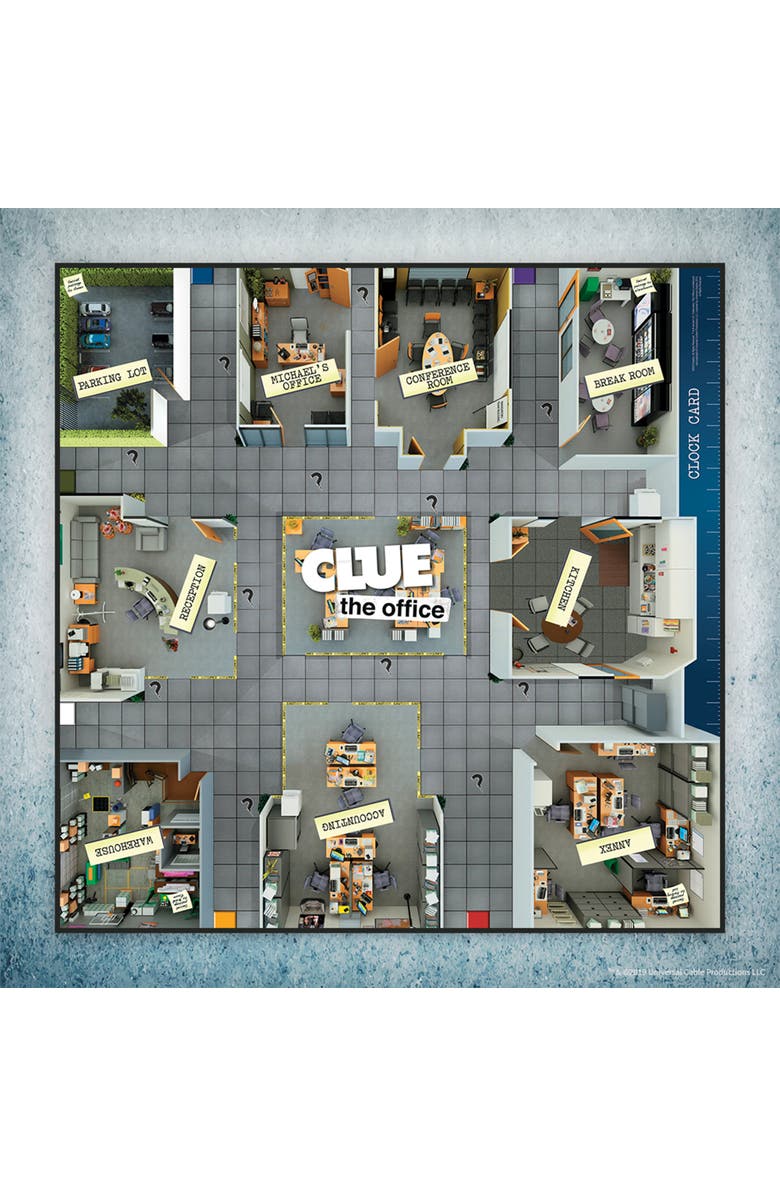 CLUE The Office Dunder Mifflin Mystery Board Game, Ages 9+, Alternate, color, Multicolored