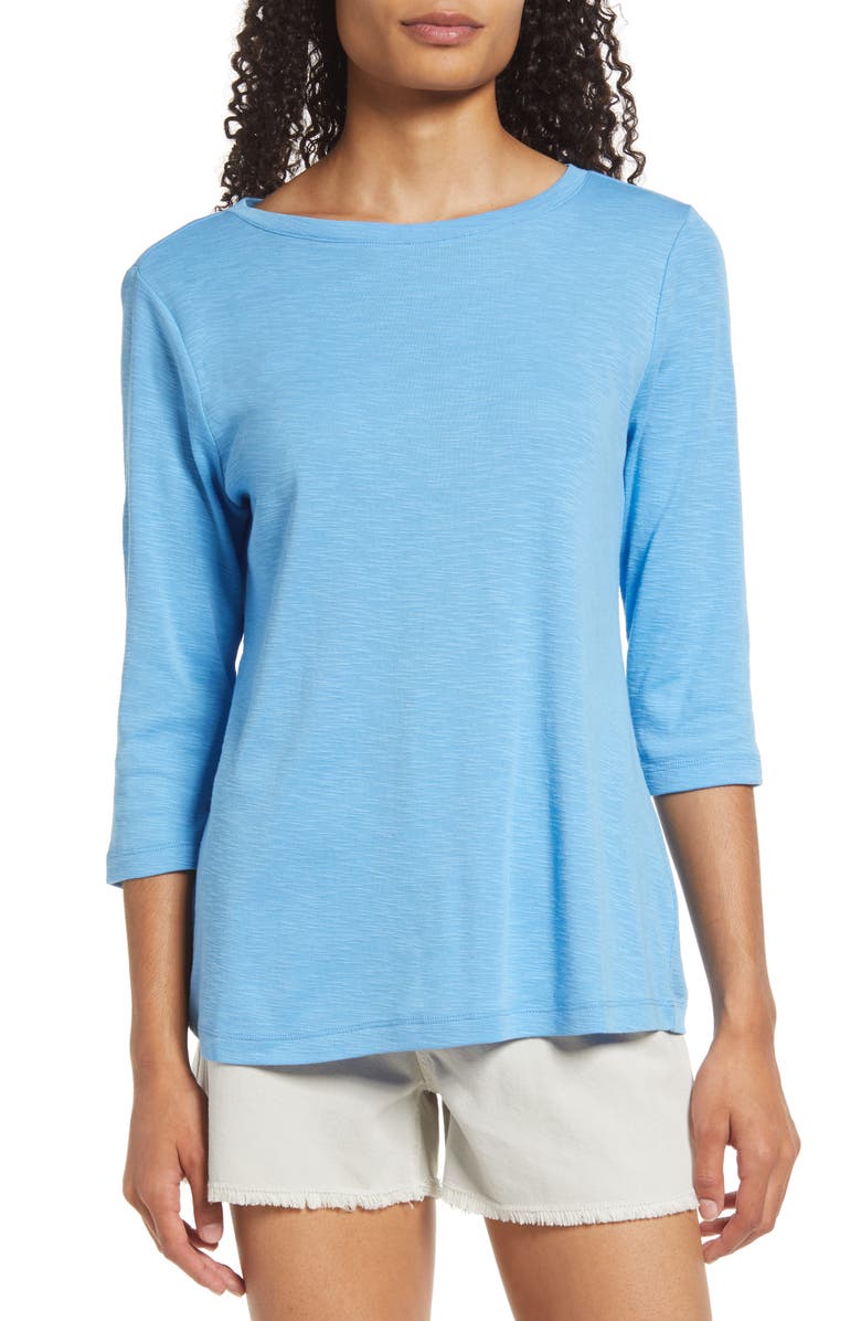 NIC+ZOE Boat Neck T-Shirt, Main, color, 