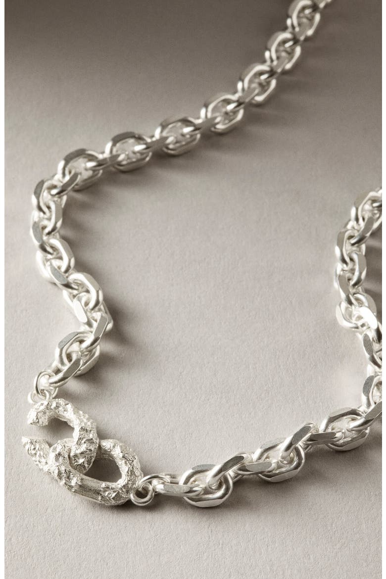 Dense Necklace Silver, Alternate, color, Silver