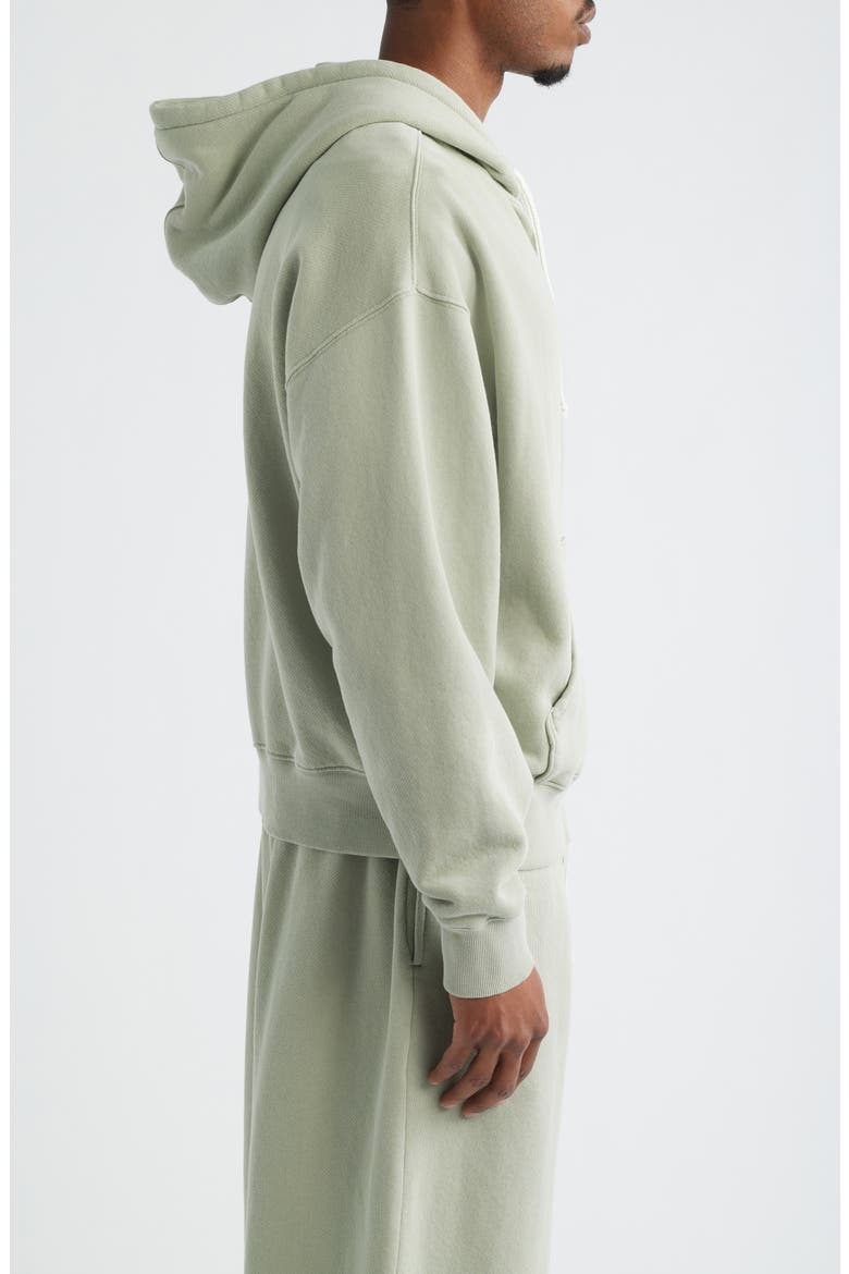 Organic Cotton Zip Hoodie, Alternate, color, SAGE