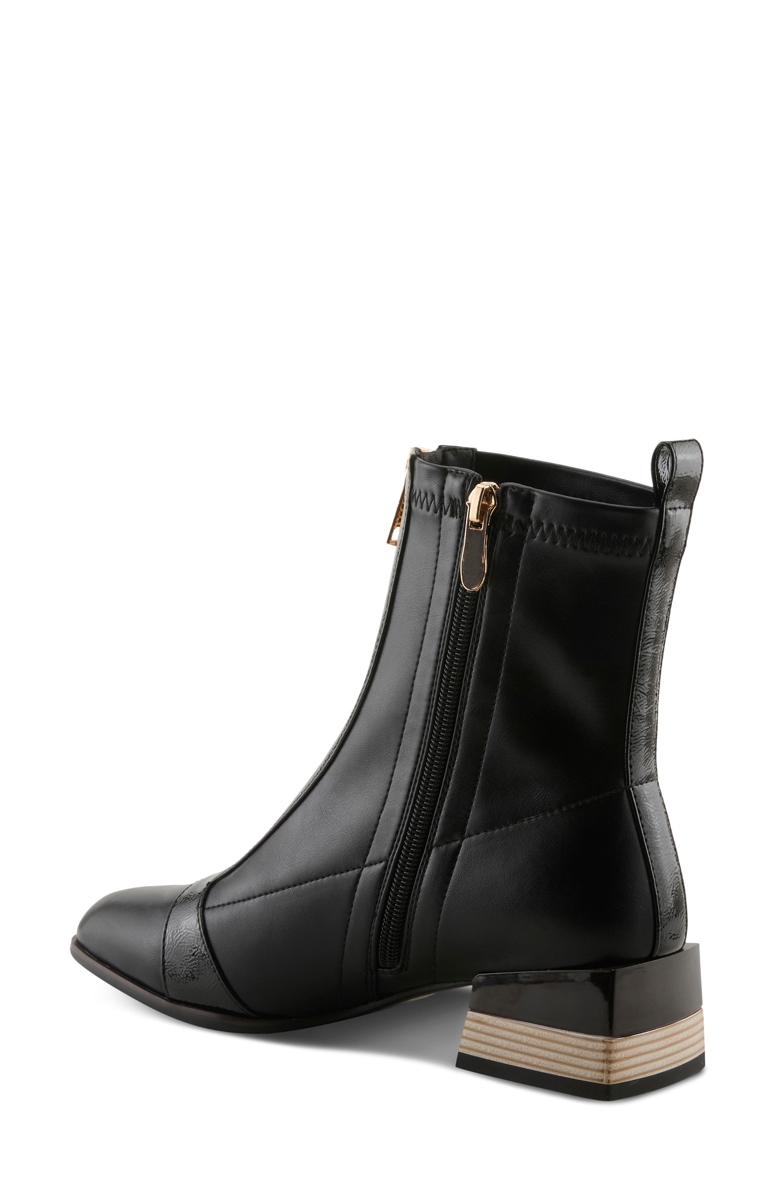 AZURA BY SPRING STEP Ziptek Leather Bootie (Women) | Nordstrom