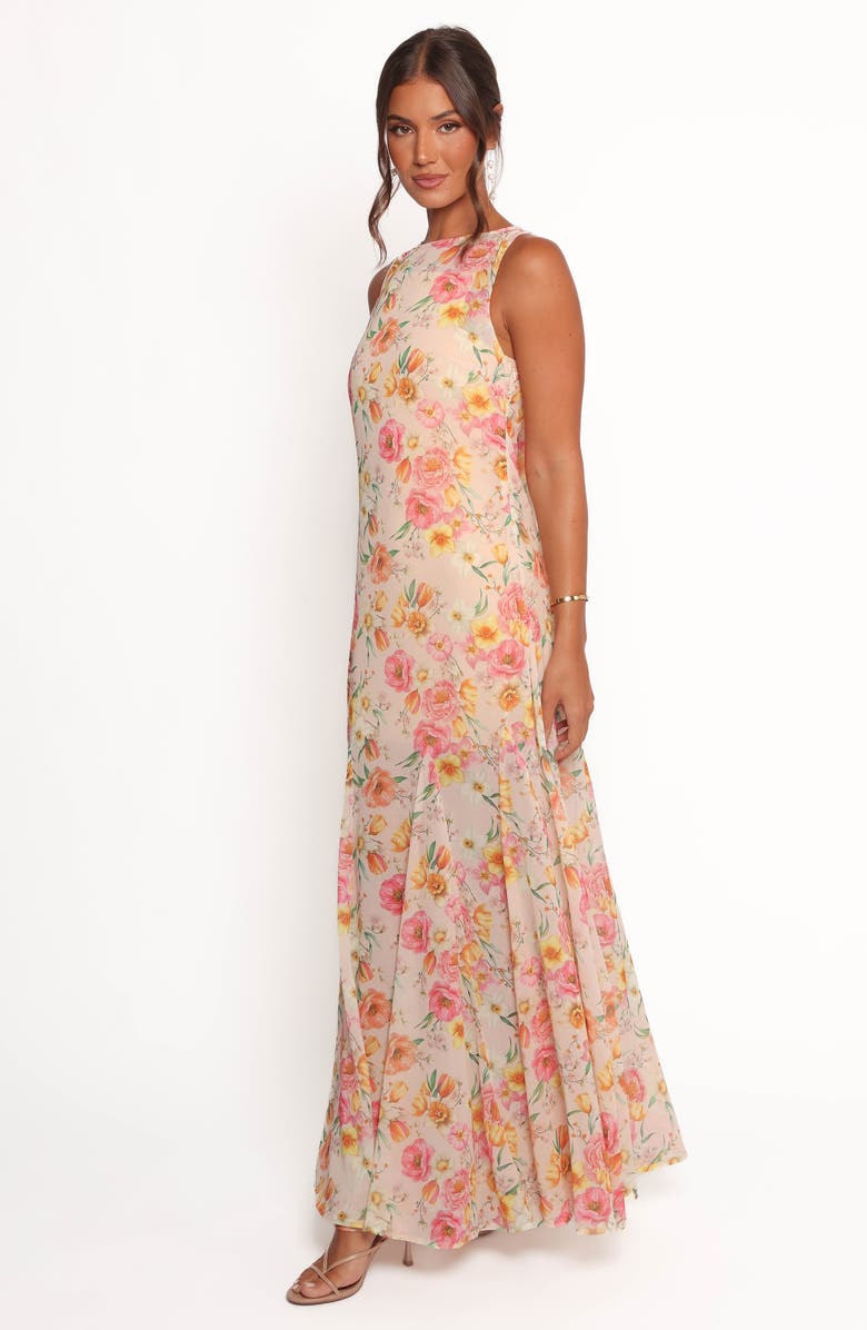 Petal & Pup Keani Floral Sleeveless Maxi Dress, Alternate, color, Peony