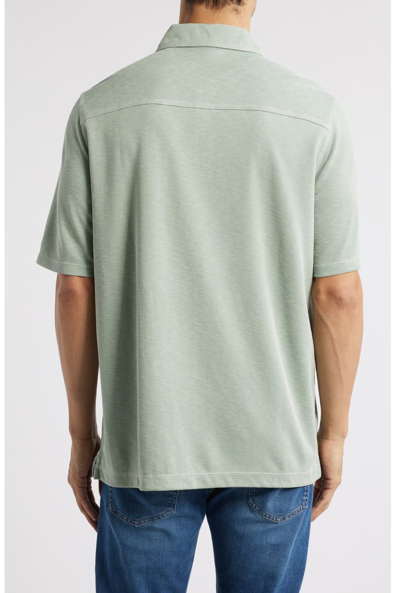 Vintage Slub Jersey Polo, Alternate, color, SAGE