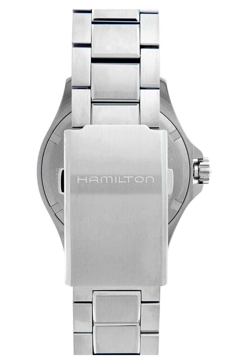 Khaki Automatic Bracelet Watch, 40mm, Alternate, color, SILVER/ BLACK/ SILVER