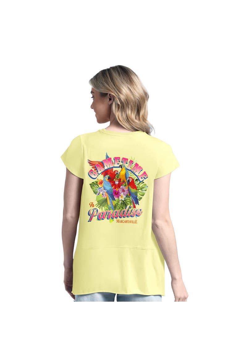 Women's Margaritaville Yellow San Diego Padres Gametime is Paradise T-Shirt, Alternate, color, Yellow