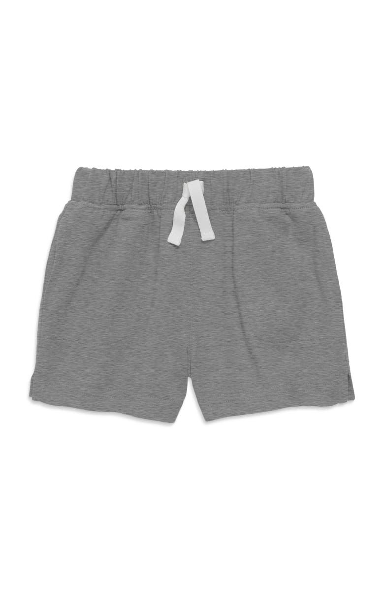 Primary Baby Play Short In Solid, Main, color, Heather Storm Gray