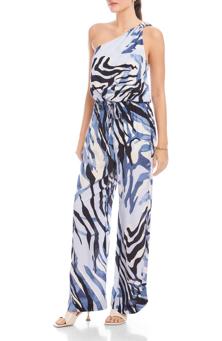 FIFTEEN TWENTY Vanita Abstract Print One-Shoulder Top, Alternate, color, Print