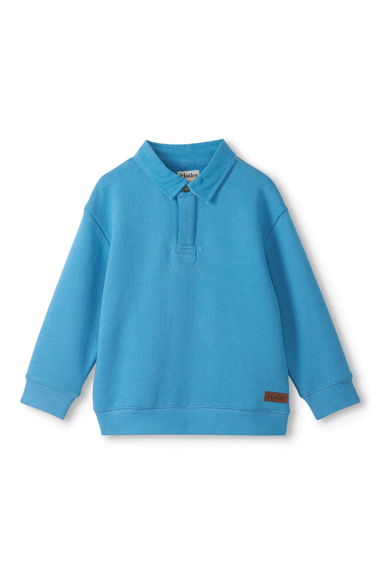 Kids' Cotton Rugby Sweatshirt, Main, color, BLUE