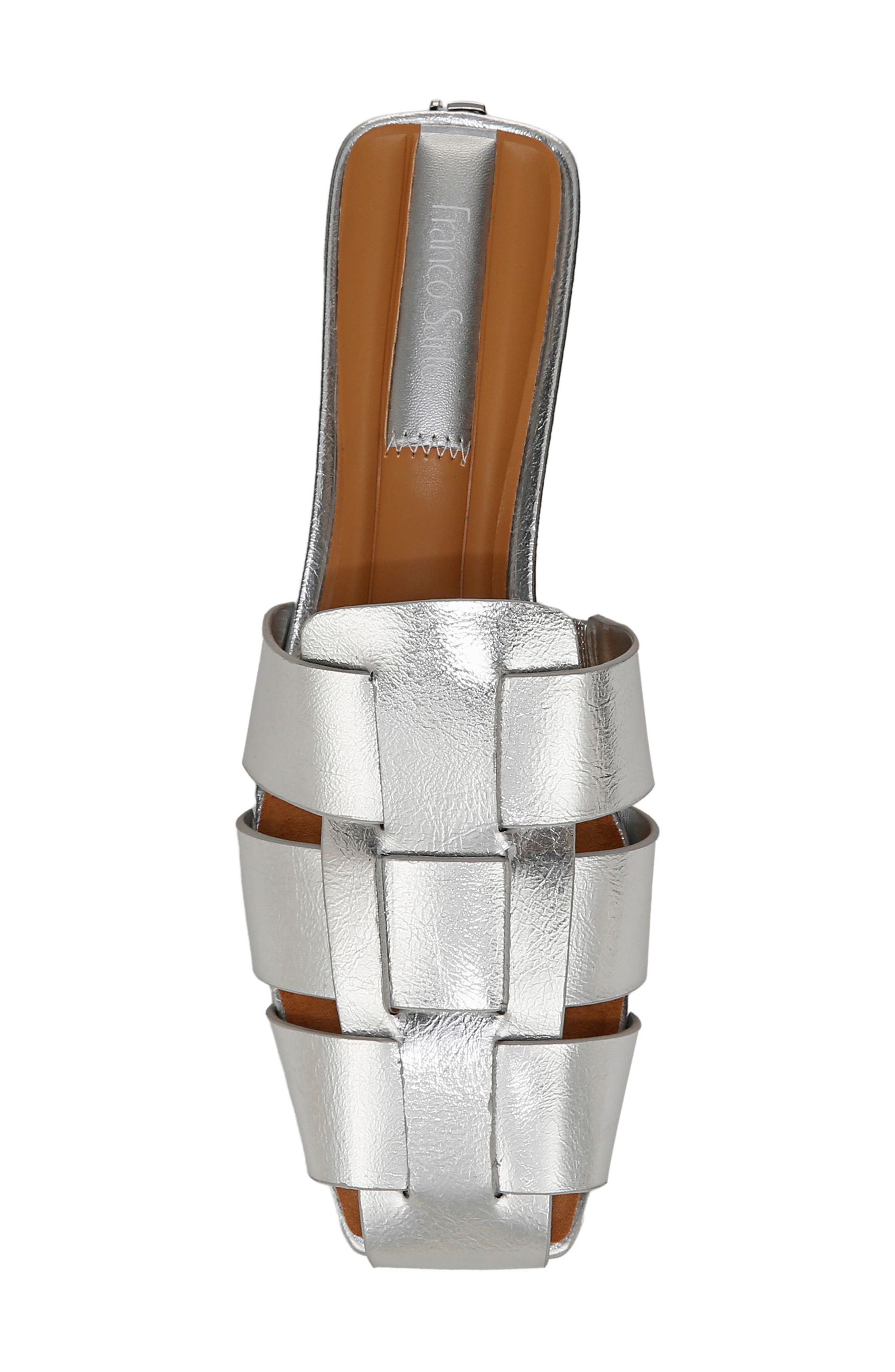 Franco Sarto Tavana Fisherman Sandal, Alternate, color, Silver