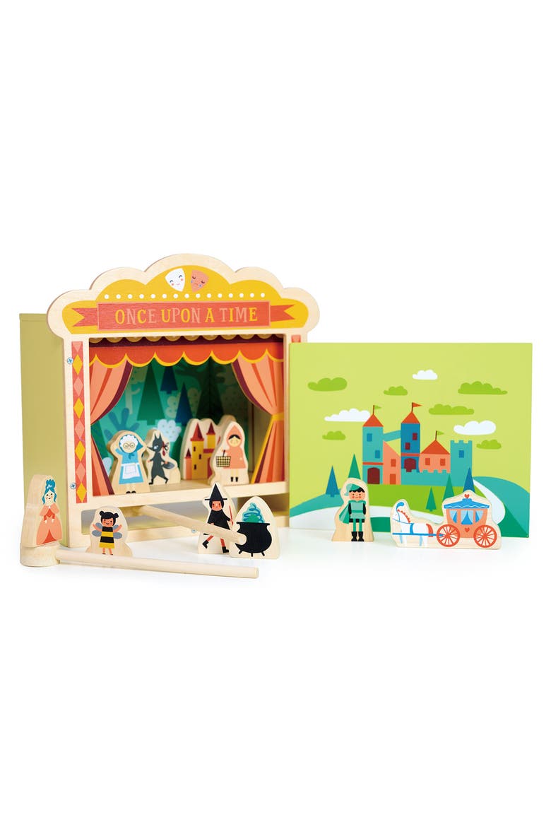 Wooden Tabletop Theatre, Alternate, color, Multi-color