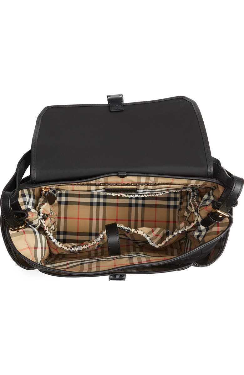 Burberry Flap Diaper Bag, Alternate, color,
