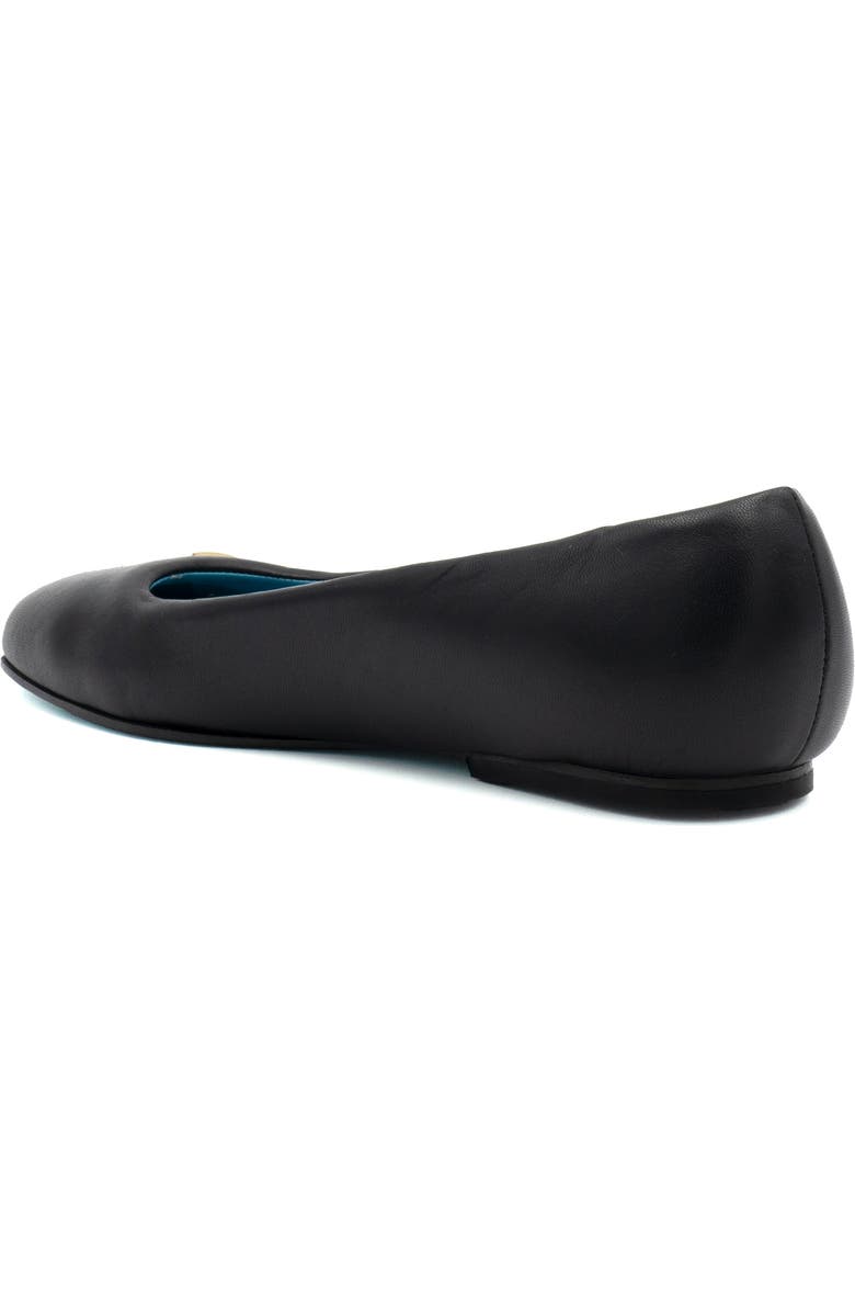 Valentina Rangoni Buccola Ballet Flat, Alternate, color, Black Parmasoft