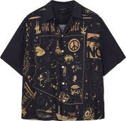 AllSaints Pacify Short Sleeve Button-Up Shirt