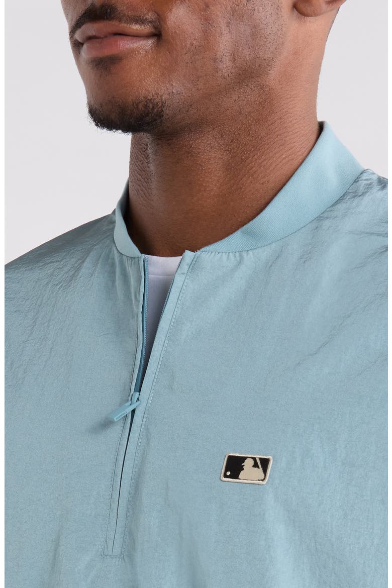 MLB Three-Quarter-Sleeve Pullover, Alternate, color, STONE BLUE