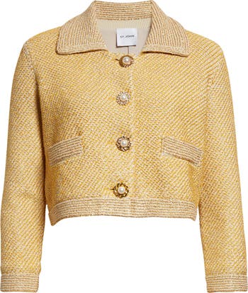 St. John Evening Sequin Twill Knit Jacket | Nordstrom