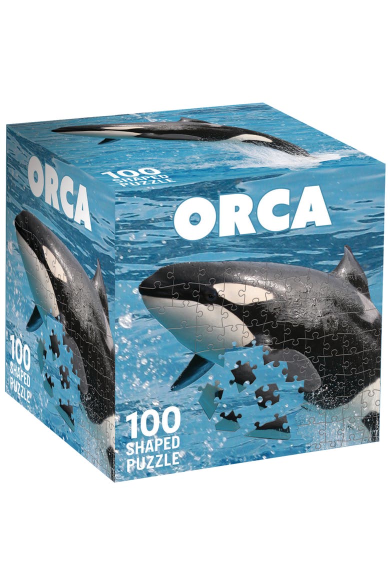 Orca 100 Piece Shaped Jigsaw Puzzle, Main, color, Multicolor