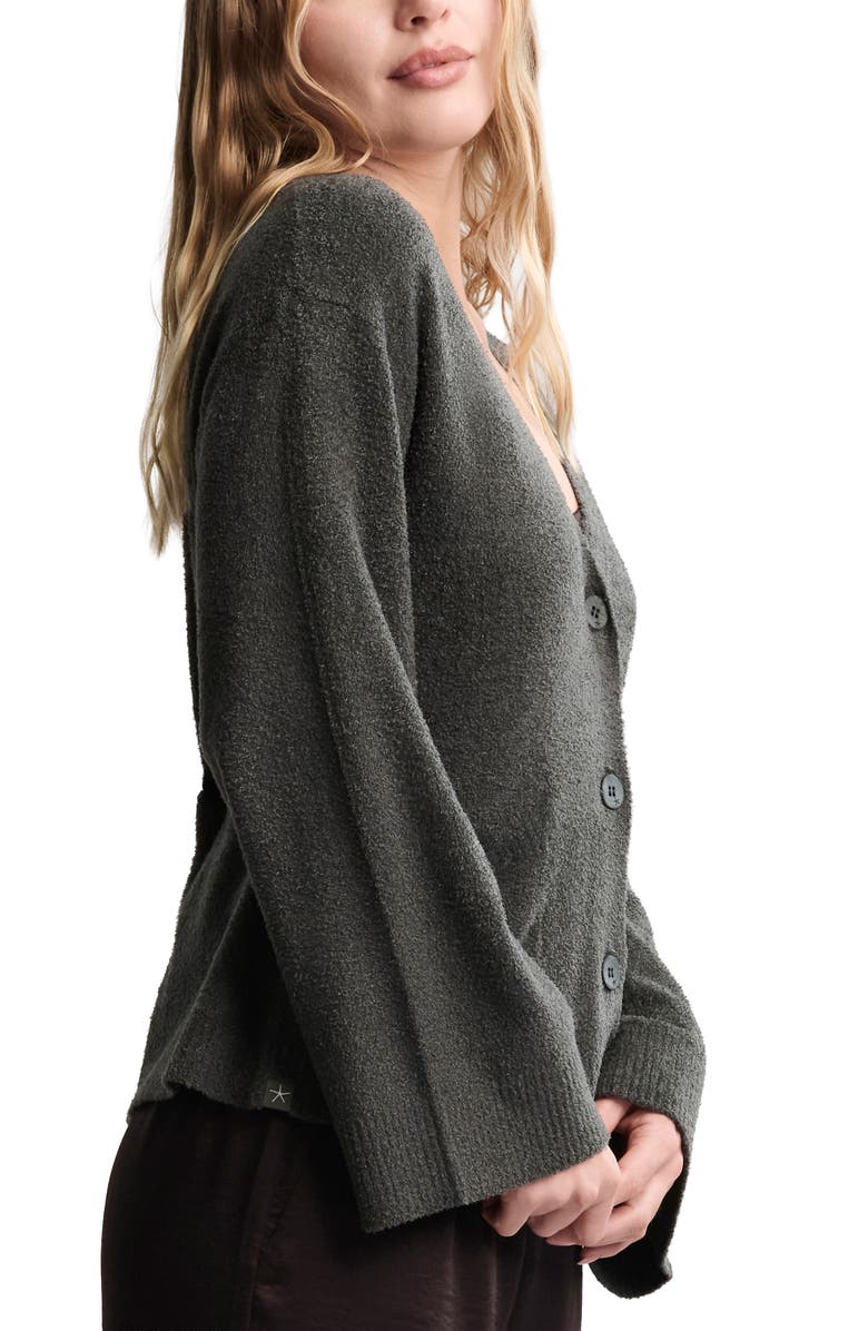 Barefoot Dreams<sup>®</sup> CozyChic<sup>®</sup> Ultra Lite<sup>®</sup> Flare Sleeve Button-Up Top, Alternate, color, Dark Moss