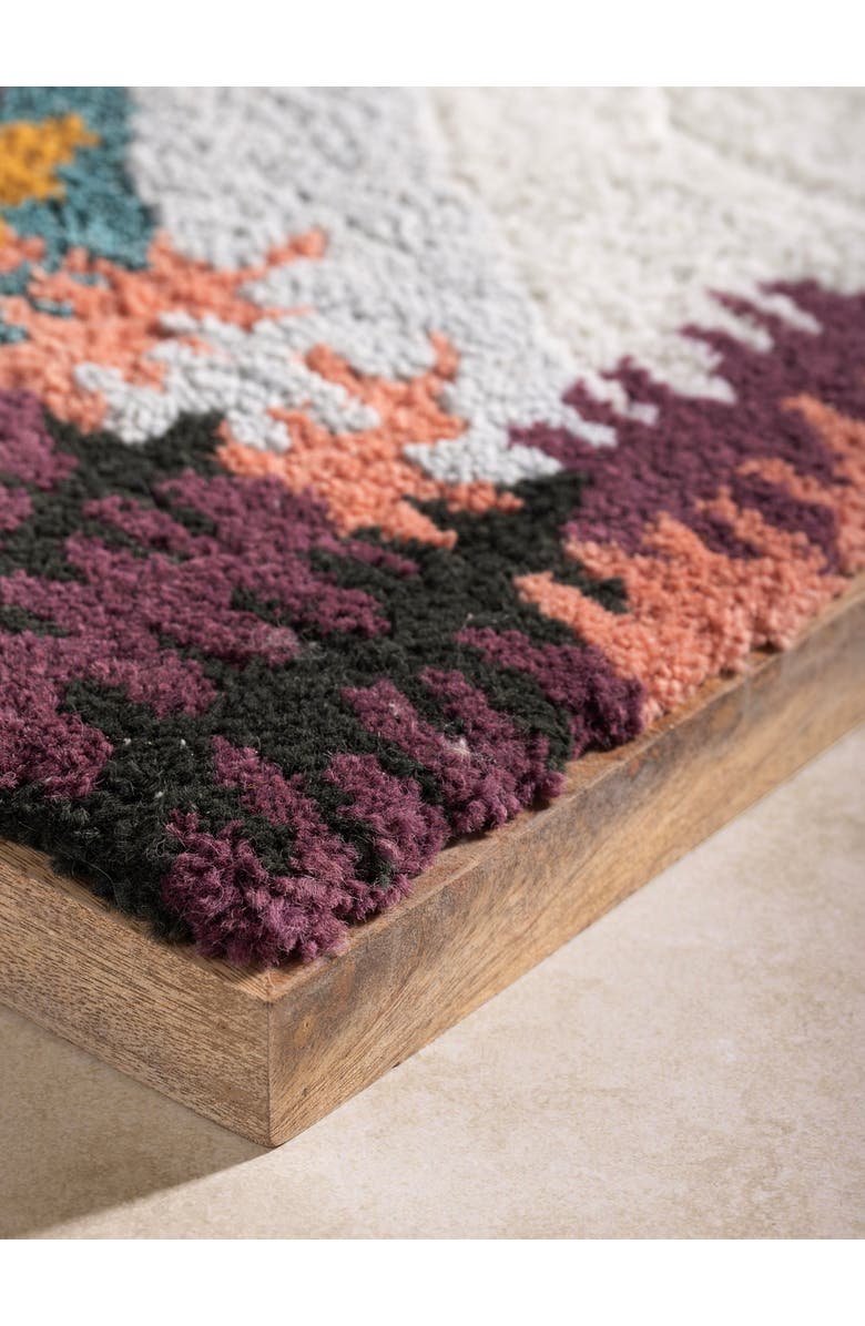 GAURI KOHLI Mirza Tufted Wall Art 18"x18", Alternate, color, Multicolored