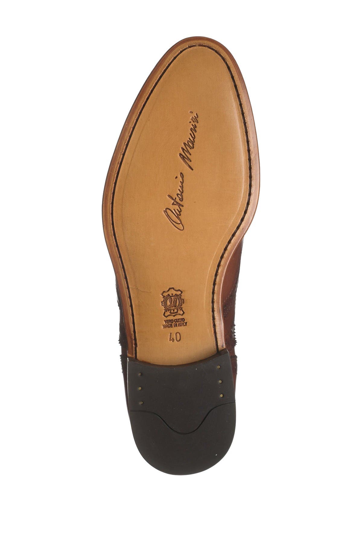 ANTONIO MAURIZI Classic Leather Wingtip Oxford, Alternate, color, 