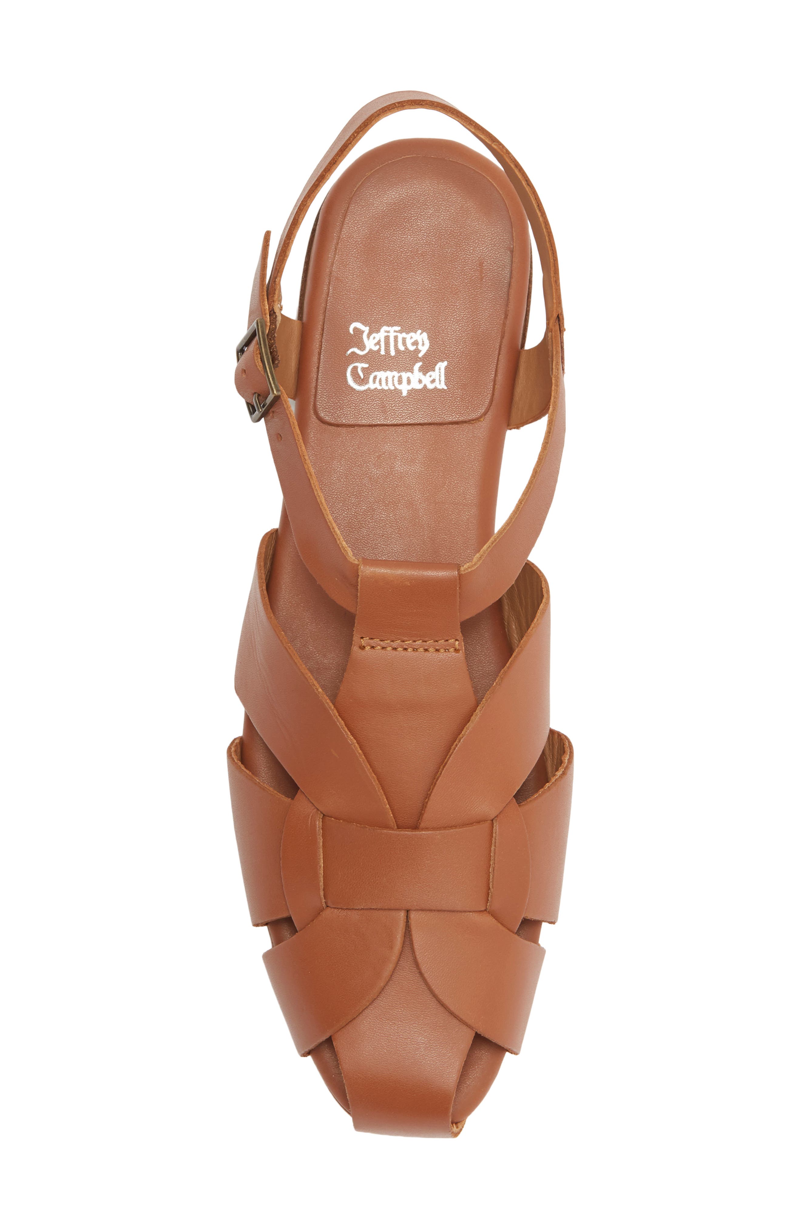 Jeffrey Campbell Spinz Fisherman Sandal, Alternate, color, Tan