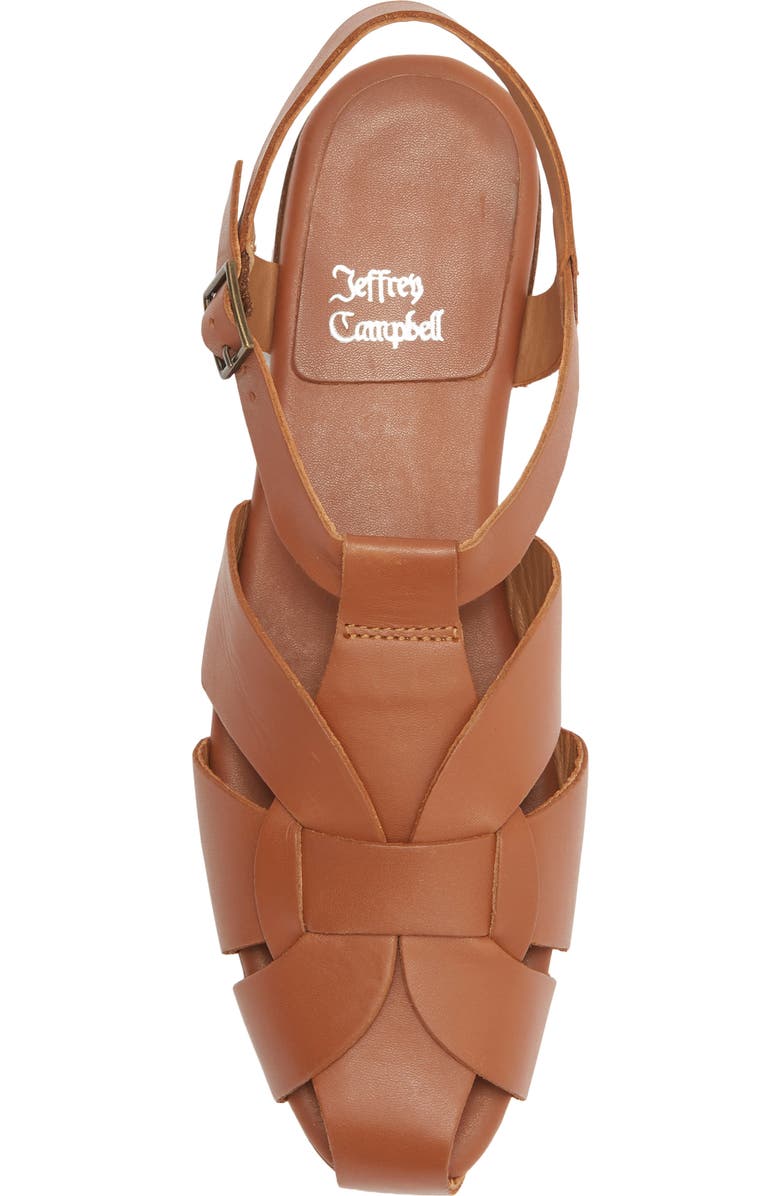 Jeffrey Campbell Spinz Fisherman Sandal, Alternate, color, Tan