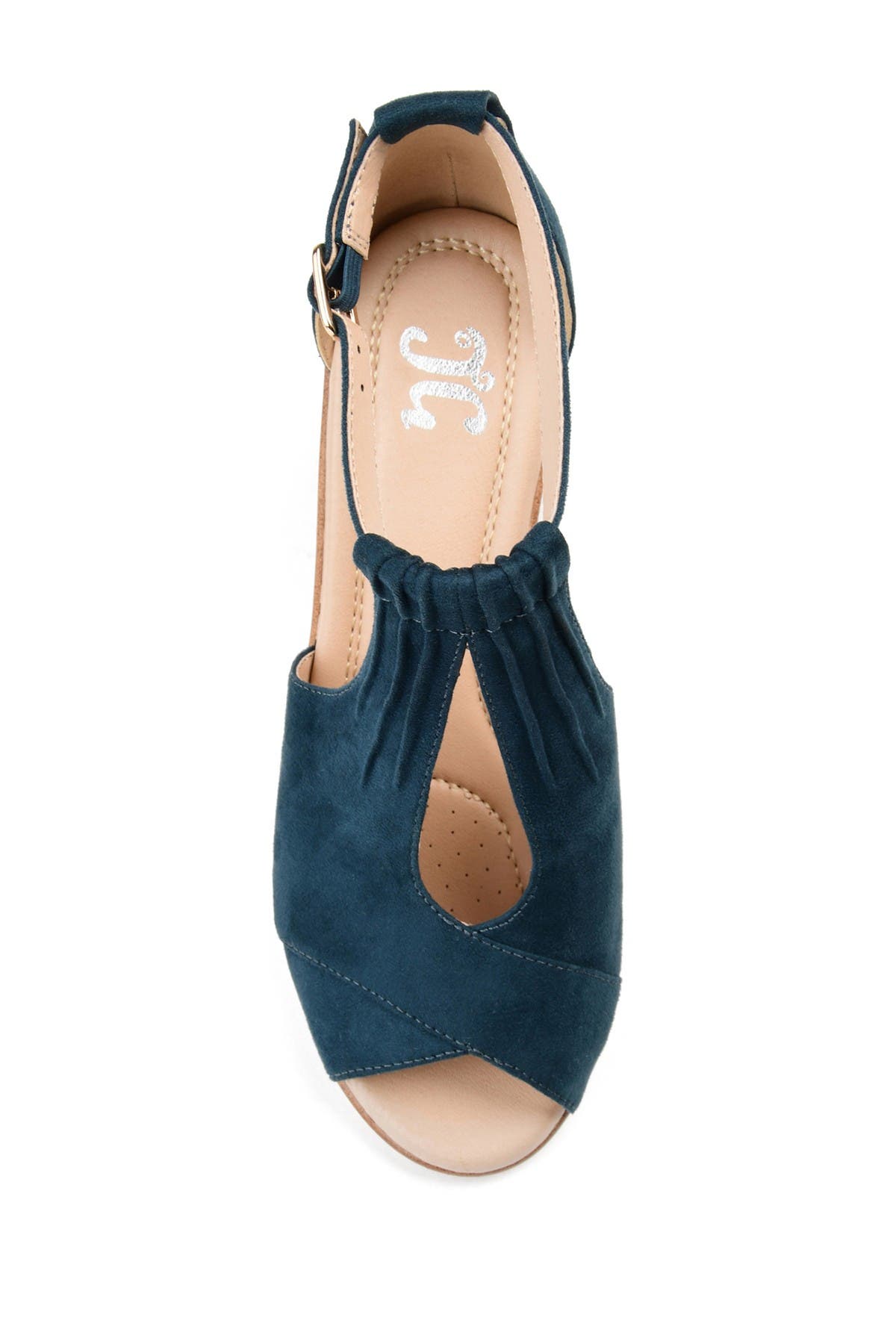 JOURNEE Kedzie Wedge Sandal, Alternate, color, BLUE