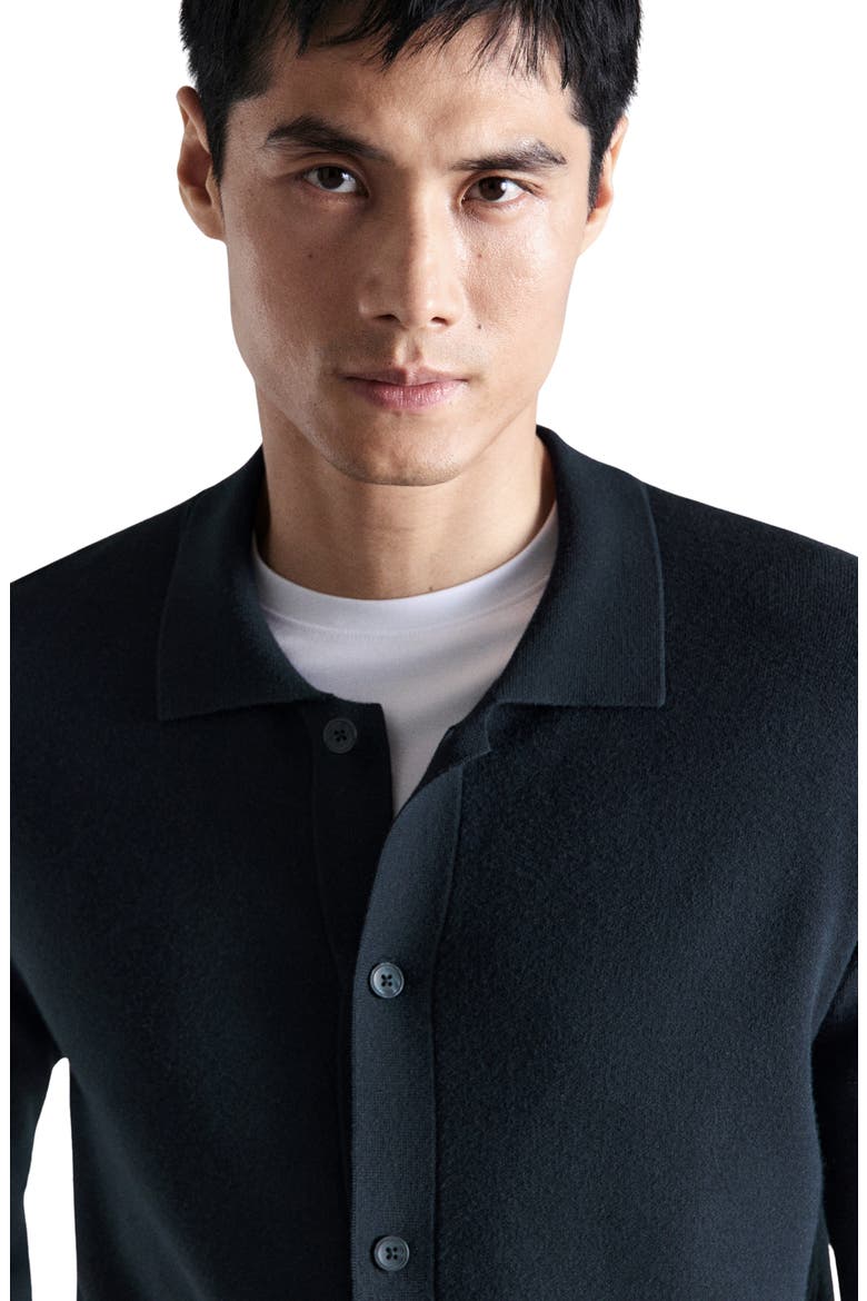 Fine Knit Comfort Stretch Cardigan, Alternate, color, NAVY