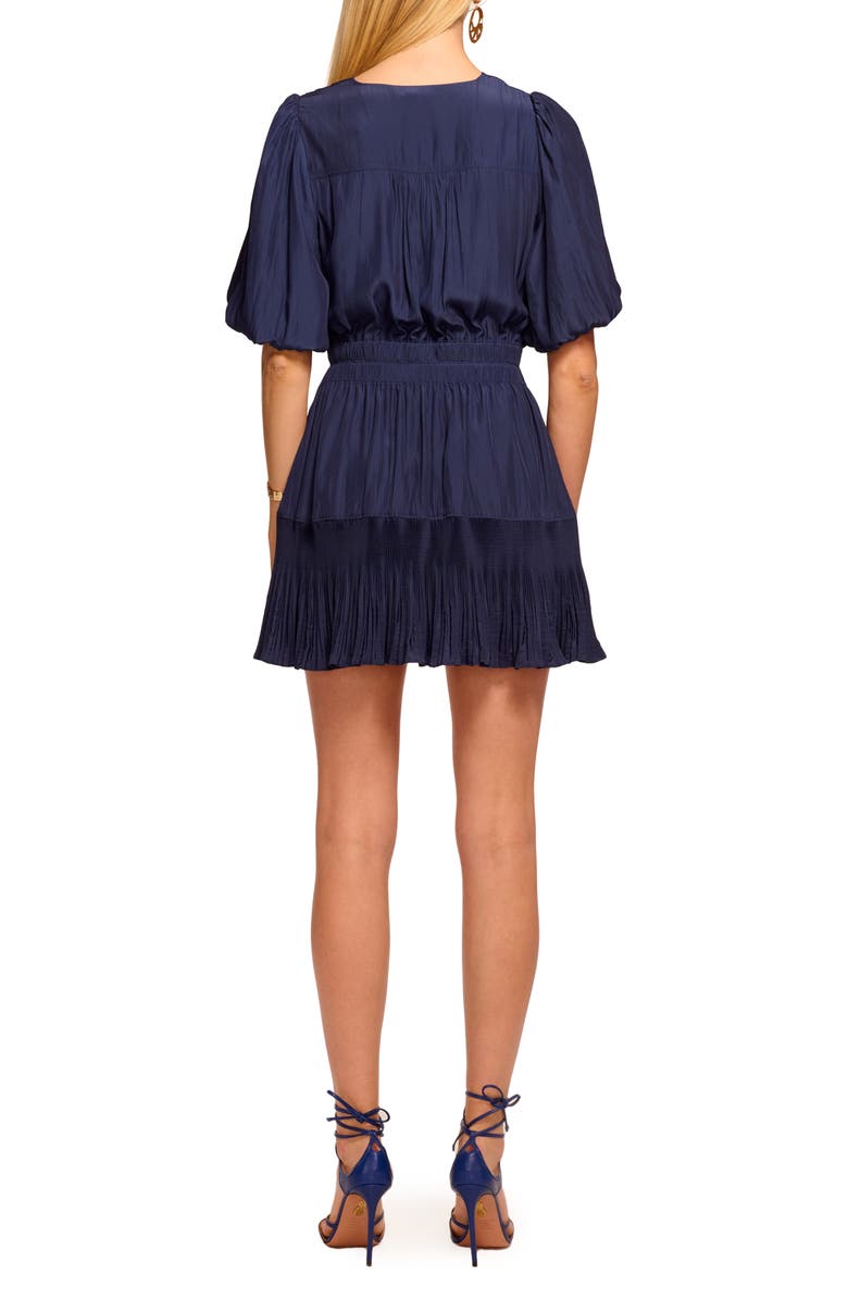 Ramy Brook Florencia Tie Waist Minidress, Alternate, color, Spring Navy
