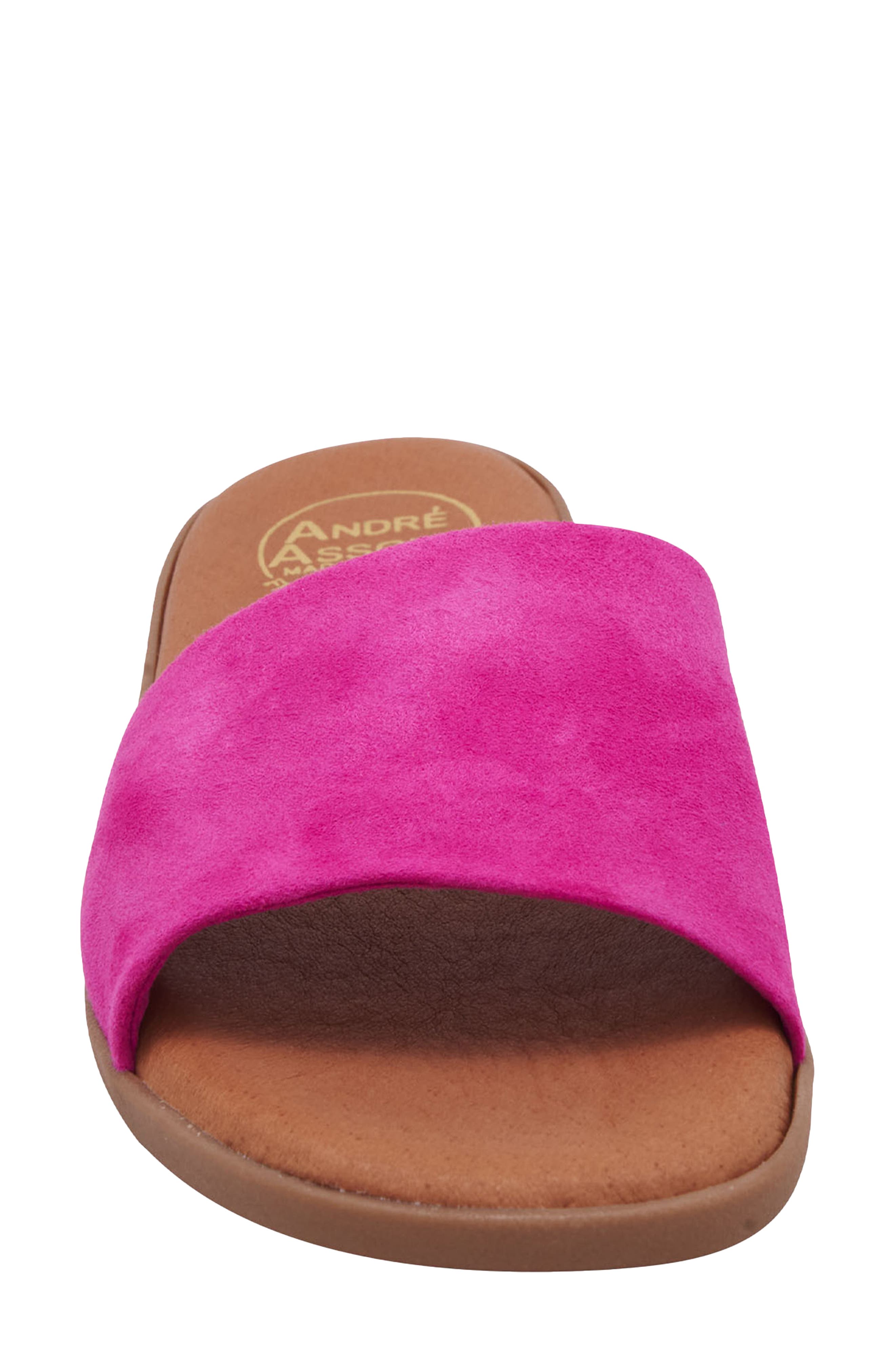 Paloma Woven Slide Sandal, Alternate, color, FUCHSIA
