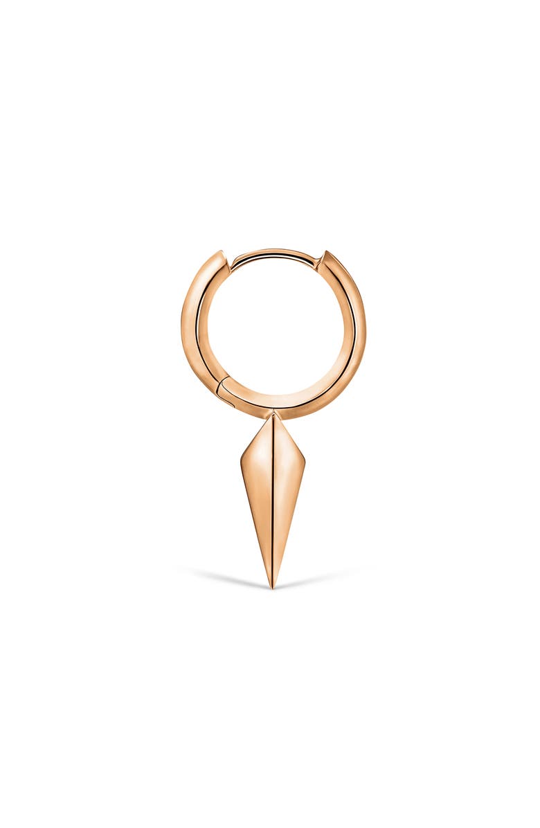 MARIA TASH Faceted Single Long Spike Hoop Earring, Alternate, color, Rose Gold