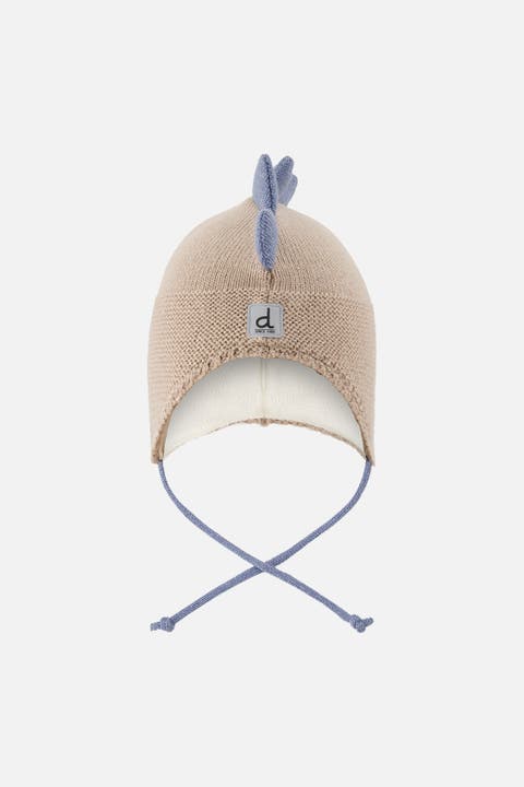 Dino Spiked Ear Flap Peruvian Knit Hat
