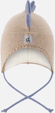 Deux par Deux Dino Spiked Ear Flap Peruvian Knit Hat
