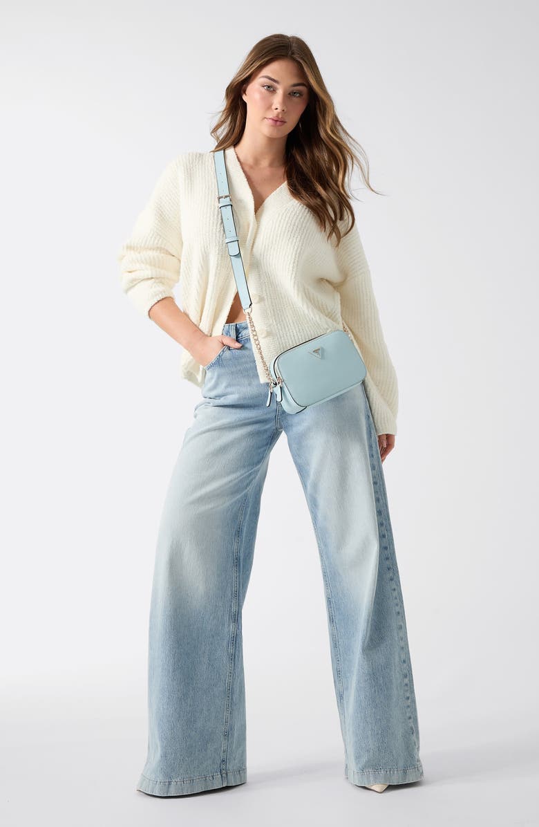 GUESS Lana Oversize Rib Cardigan, Alternate, color, Natural