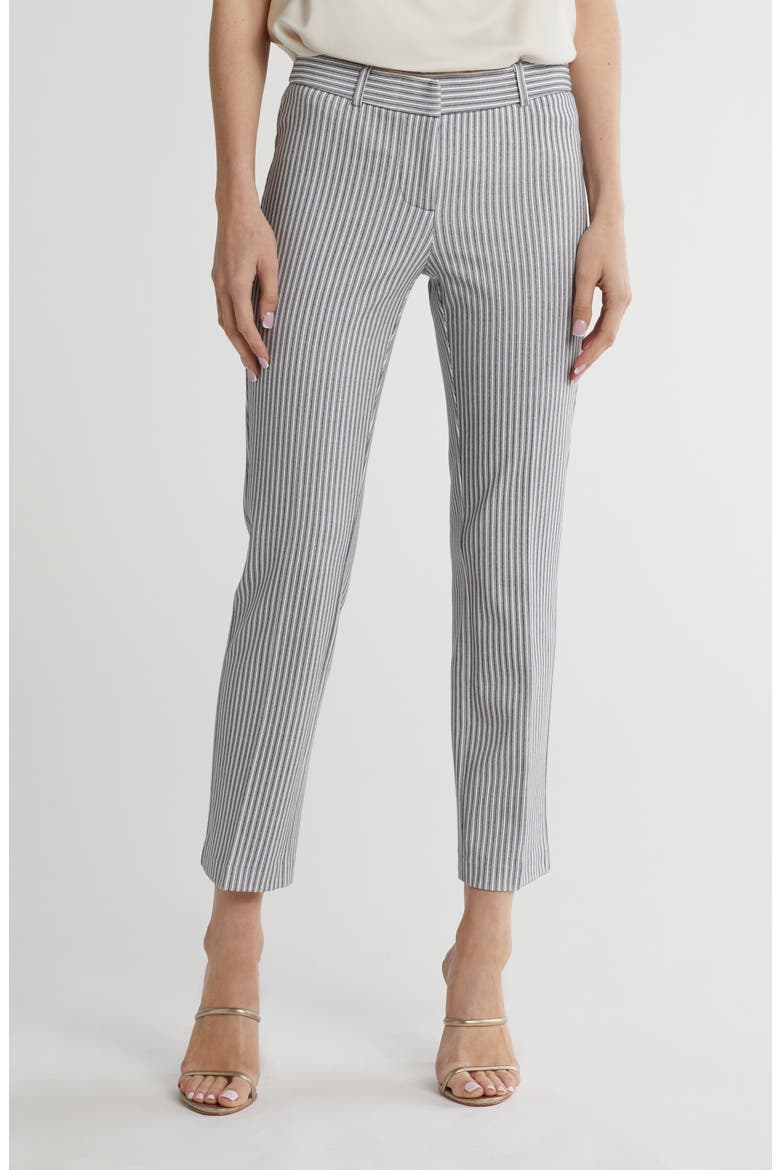 Chelsea Slim Straight Pants, Main, color, BLUE/WHITE