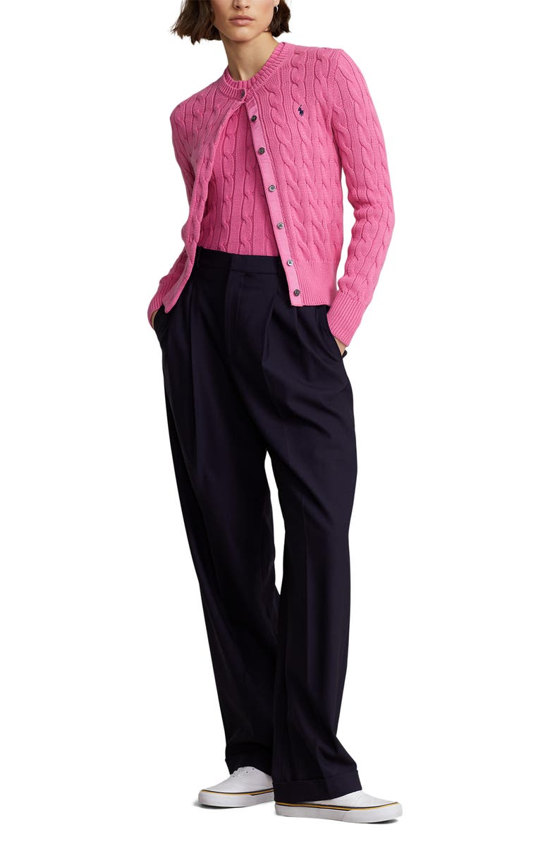 Polo Ralph Lauren Cable Knit Cardigan, Alternate, color, 