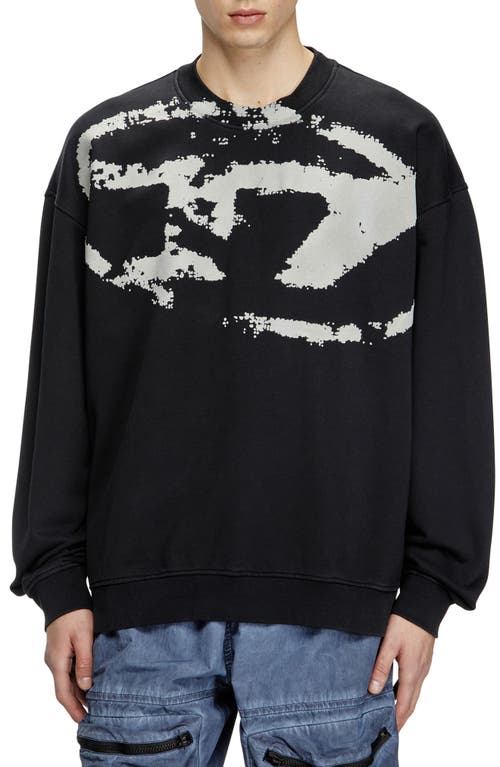 Diesel Fleece Sweatshirt With F