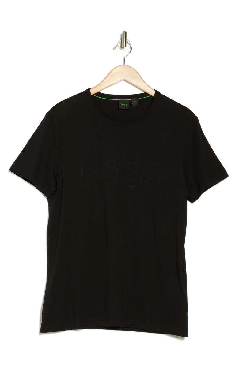 BOSS Teebo Cotton T-Shirt, Alternate, color, Black