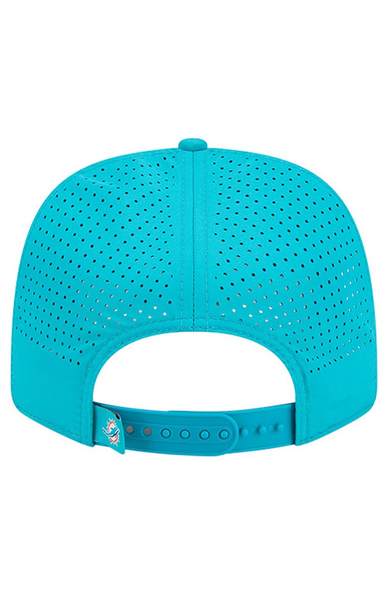New Era Men's New Era Aqua Miami Dolphins Script 9SEVENTY Adjustable Hat, Alternate, color, Aqua