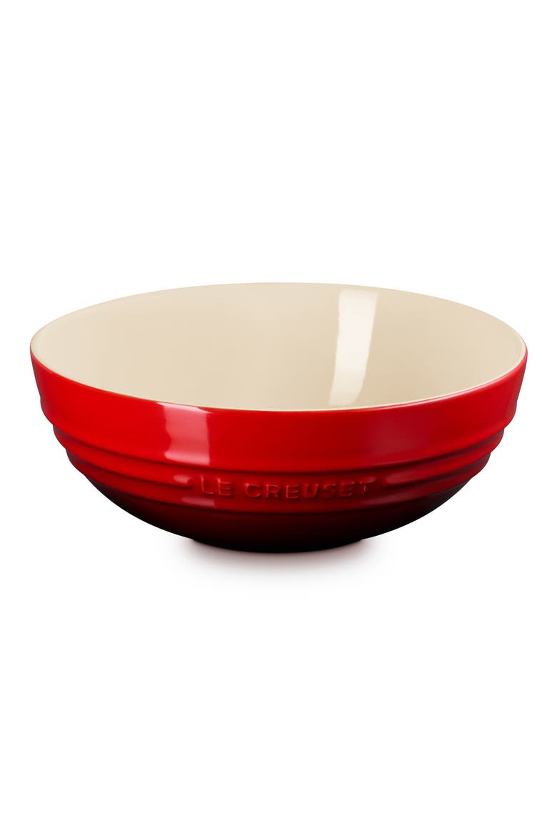 Stoneware 3 Quart Multi Bowl, Main, color, CERISE