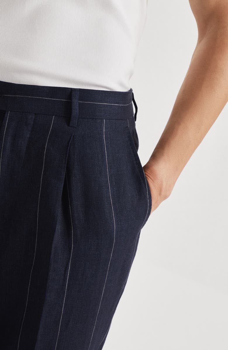 Brunello Cucinelli Leisure fit trousers with pleats, Alternate, color, 