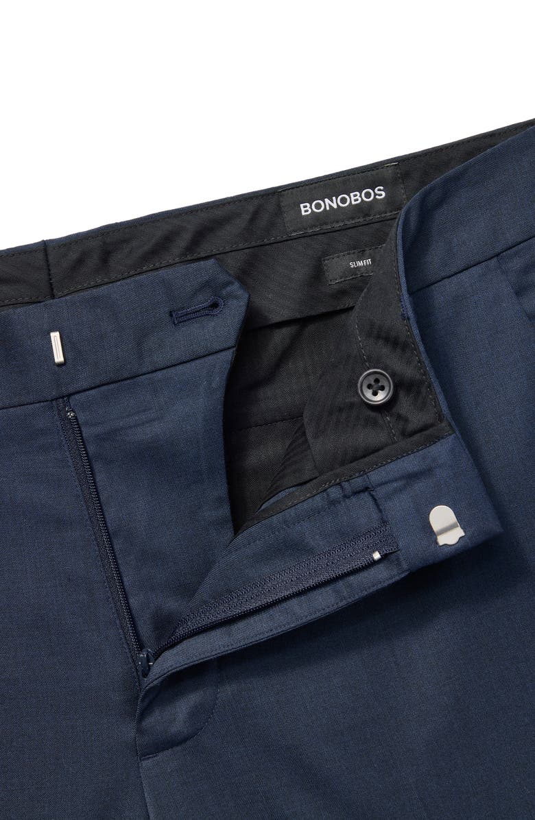 Bonobos Jetsetter Slim Fit Stretch Wool Dress Pants, Alternate, color, Light Navy
