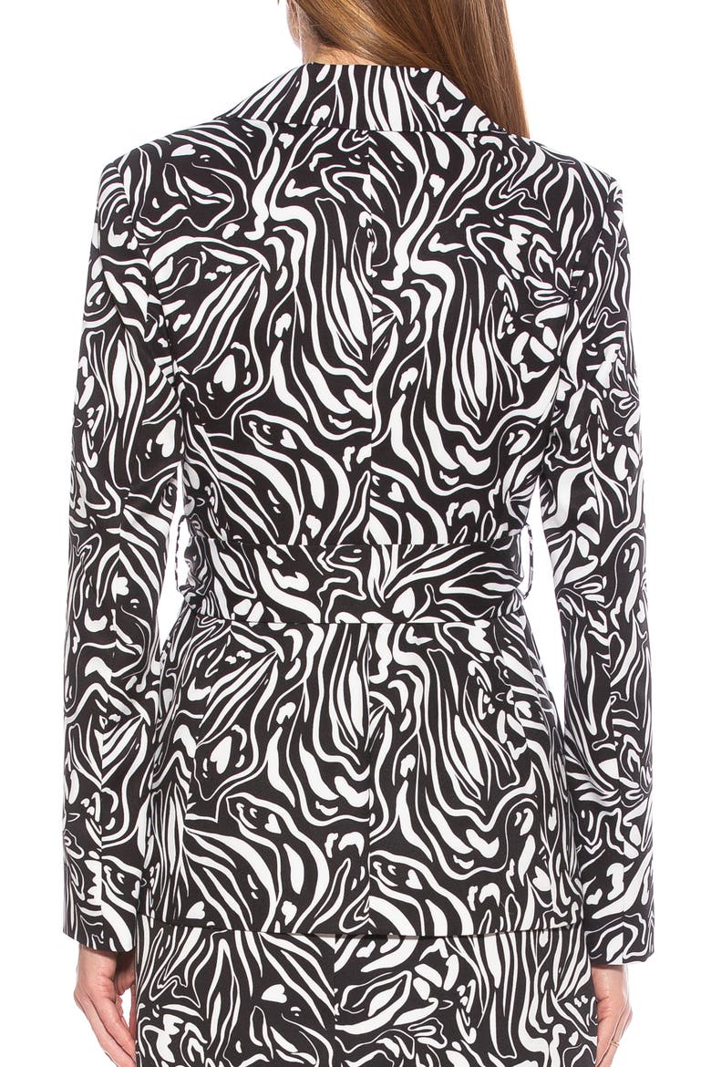 Olya Jacket Blazer, Alternate, color, ZEBRA