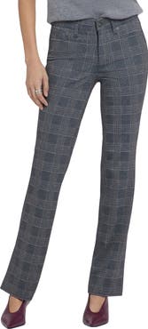 NYDJ Sculpt-Her™ Marilyn Glen Plaid Straight Leg Ponte Pants
