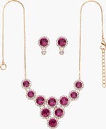 Modenaire Elegant Necklace and Dangle Earrings Set